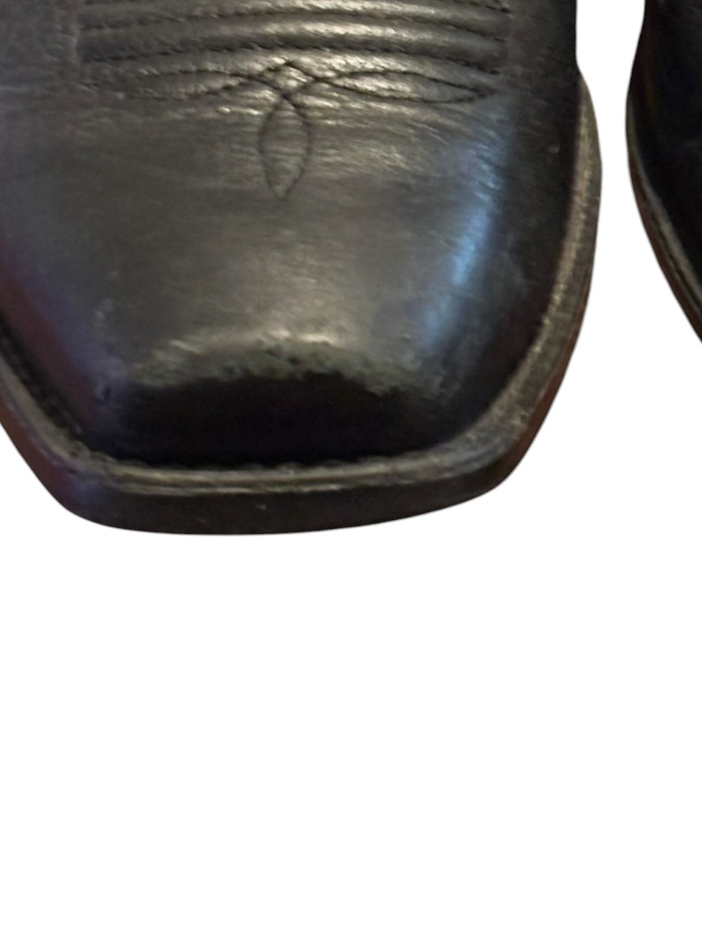 Ariat Booker Ultra Leather Western Chelsea Boots Square Toe Black -Men’s 10 D - Picture 9 of 15